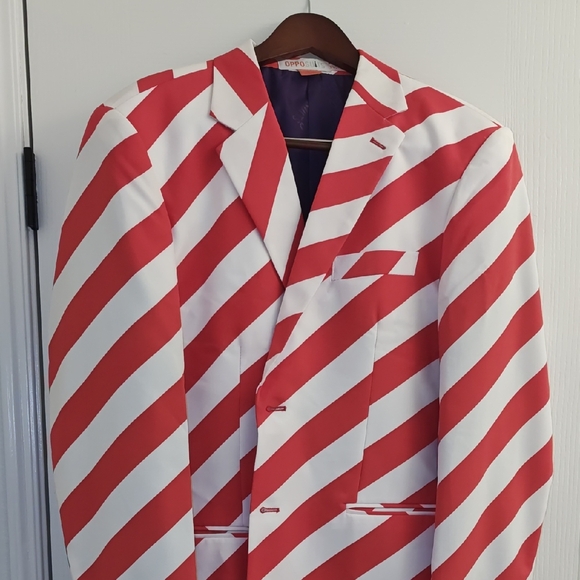 OppoSuits Other - OppoSuits Candy Cane Striped Blazer